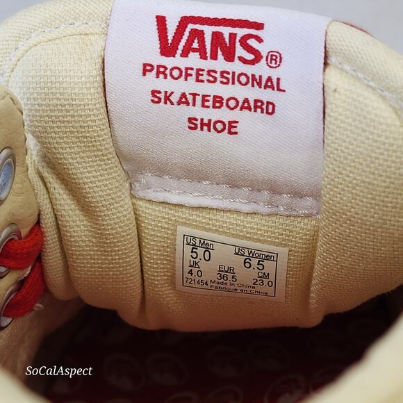 VANS Half Cab x Mooneyes Orange Rare Men size 5 - Picture 9 of 9